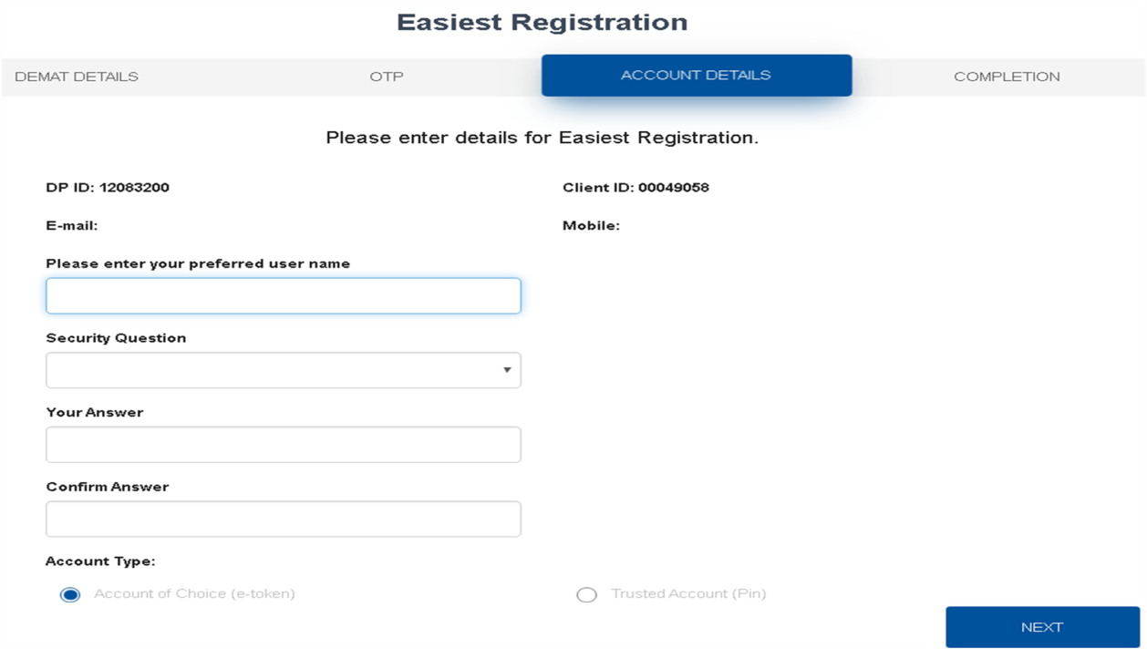 Easiest Registration  Step 3